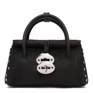 ZANELLATO Postina Baby Leather Handle Bag Women BLACK ANNIVERSARIO Handbags